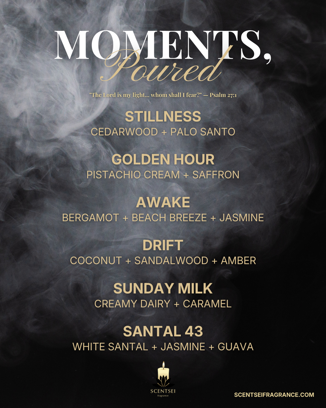 Moments, Poured — A New Scentsei Collection