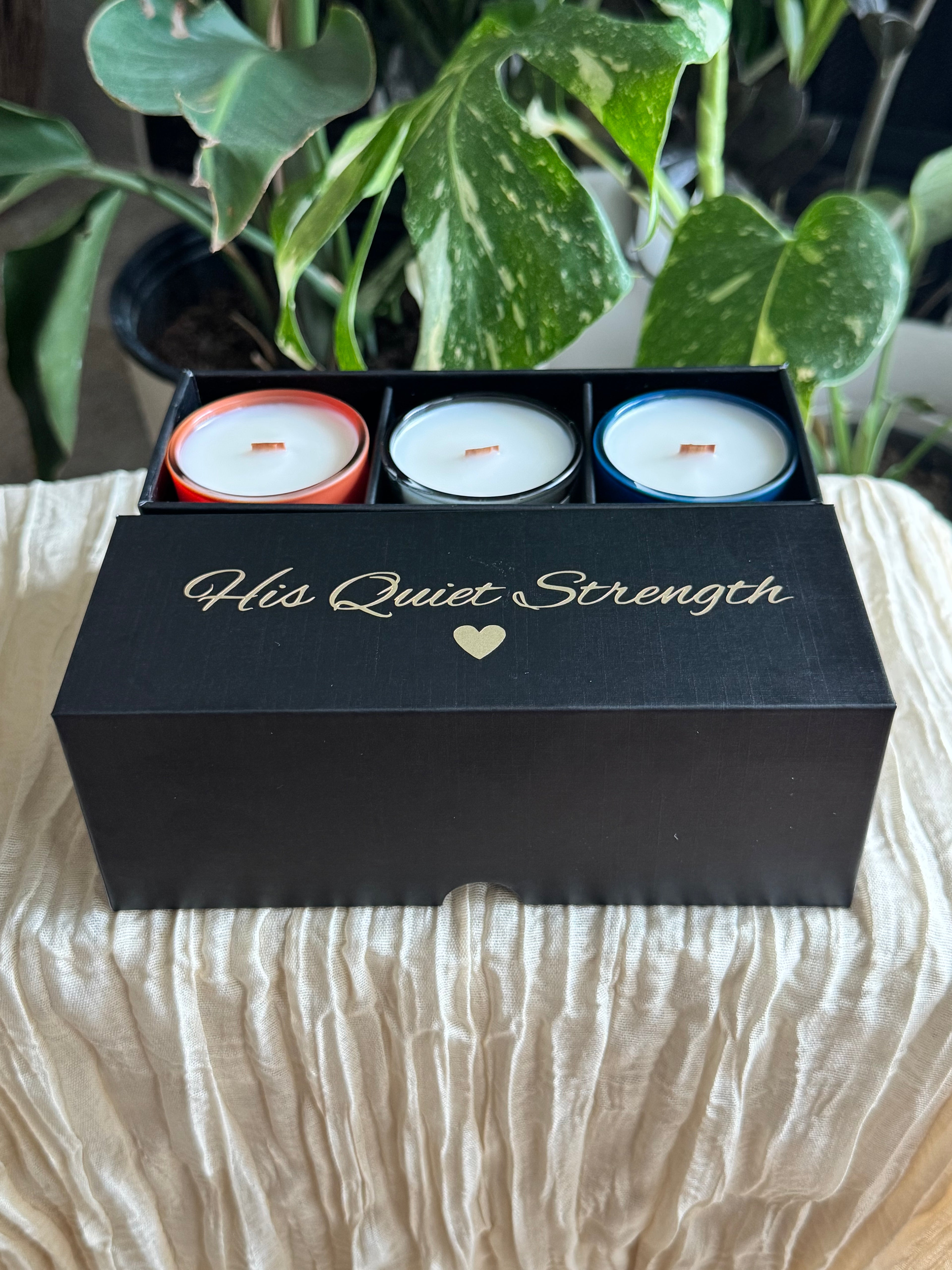 His Quiet Strength Father’s Day Candle Trio Set