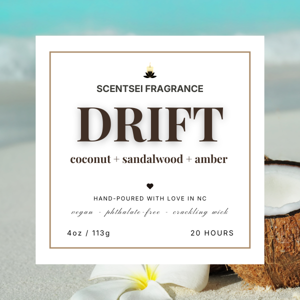DRIFT – Coconut + Sandalwood + Amber